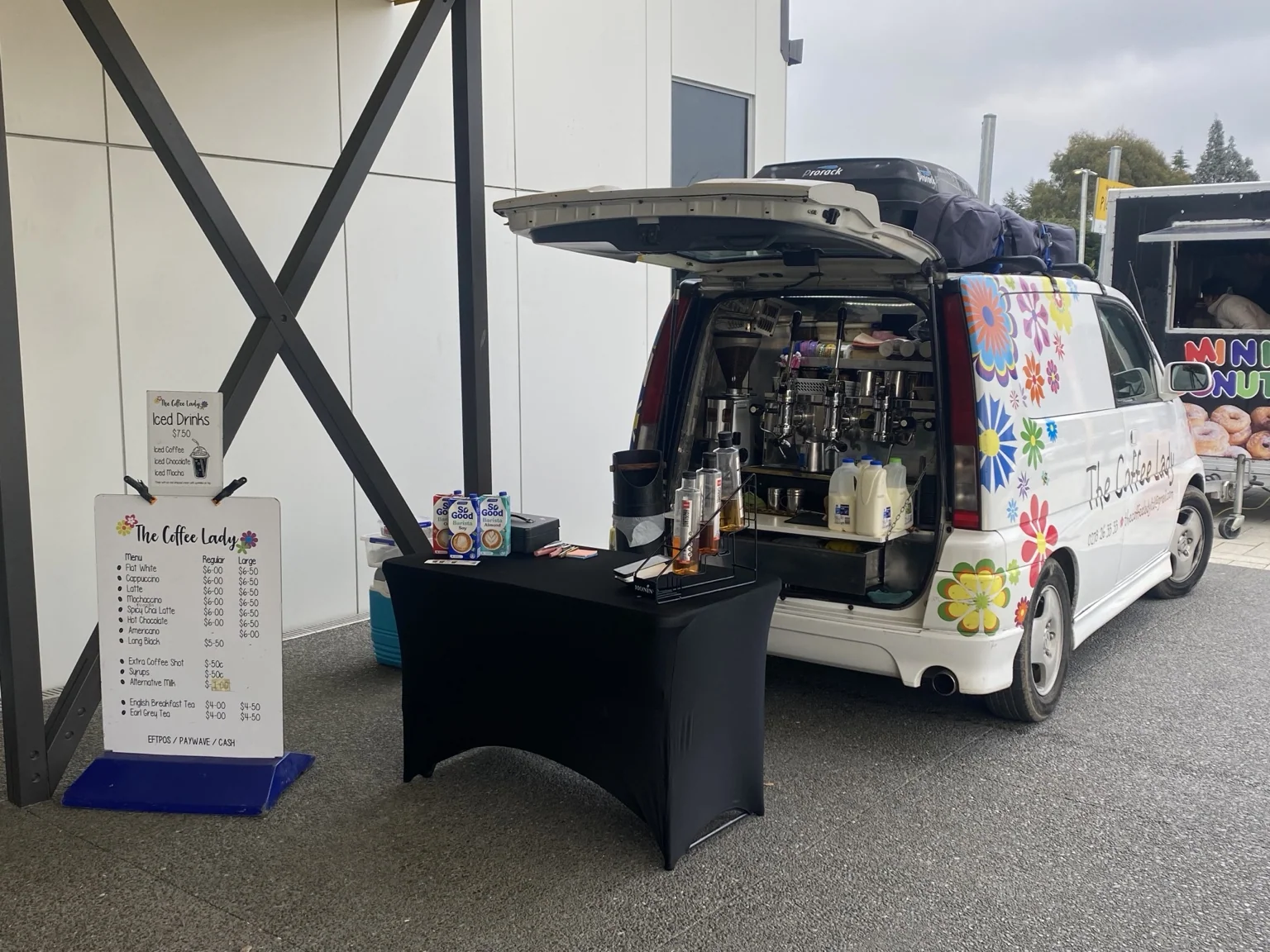 Coffee van ready for an event